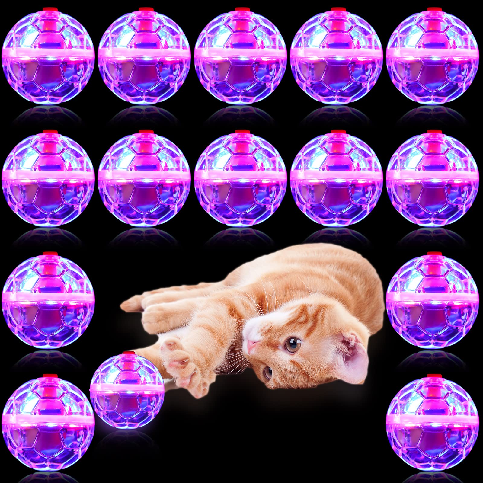 CHENGU pack avant montrant 15 boules lumineuses pour jeux interactifs