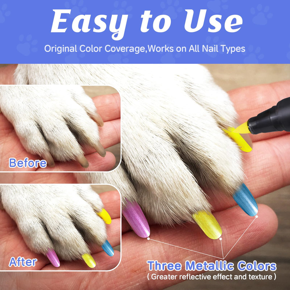 Cherocito application du vernis sur griffe de chien, rend l'entretien des ongles facile