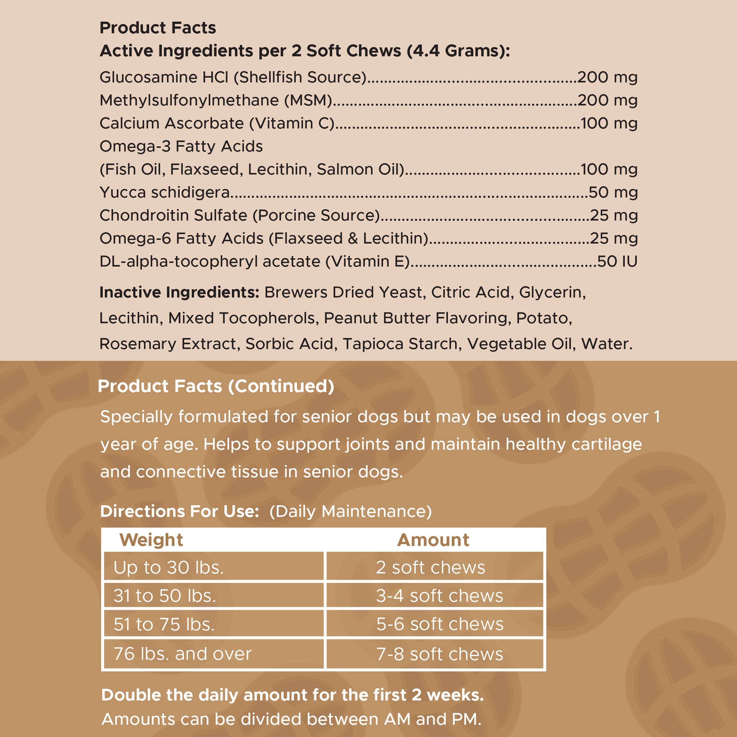 Chew + Heal Labs comparaison taille pour choisir dosage adapté