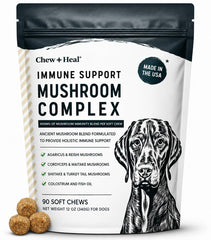 Chew + Heal Labs emballage avant montrant 90 chews et bénéfice immunité