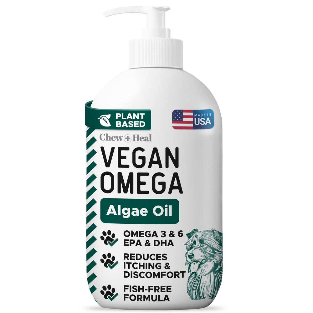 Chew + Heal Labs flacon 8oz devant montrant l'emballage et facilité d'usage