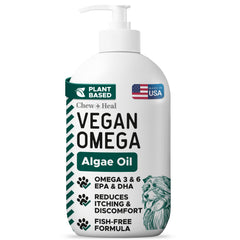 Chew + Heal Labs flacon 8oz devant montrant l'emballage et facilité d'usage