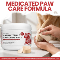 Chew + Heal Labs gros plan sur formule pour antisepsie et antifongique