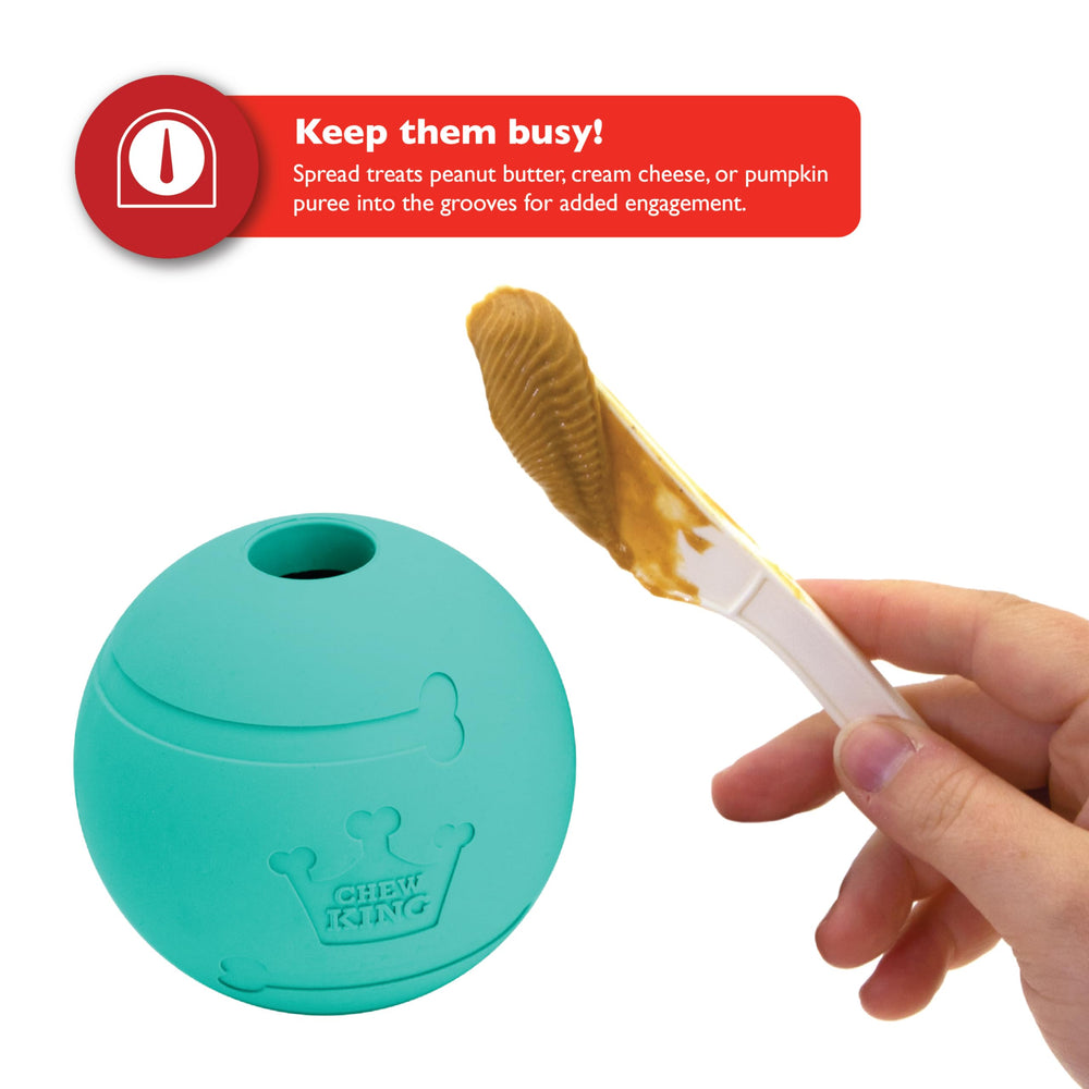Chew King ouverture pour insérer friandise et stimuler l’intérêt du chien