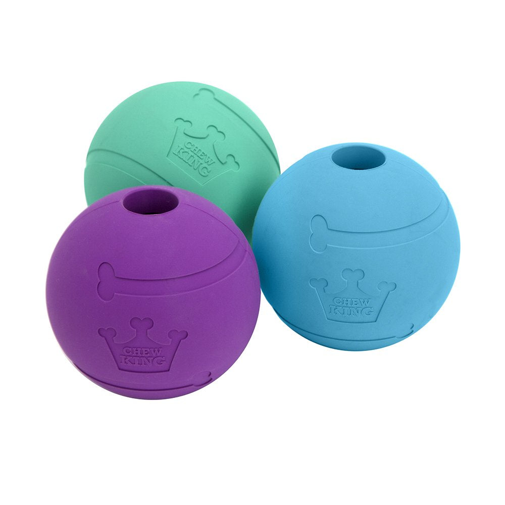 Chew King face avant du lot de 3 balles montrant emballage et design durable