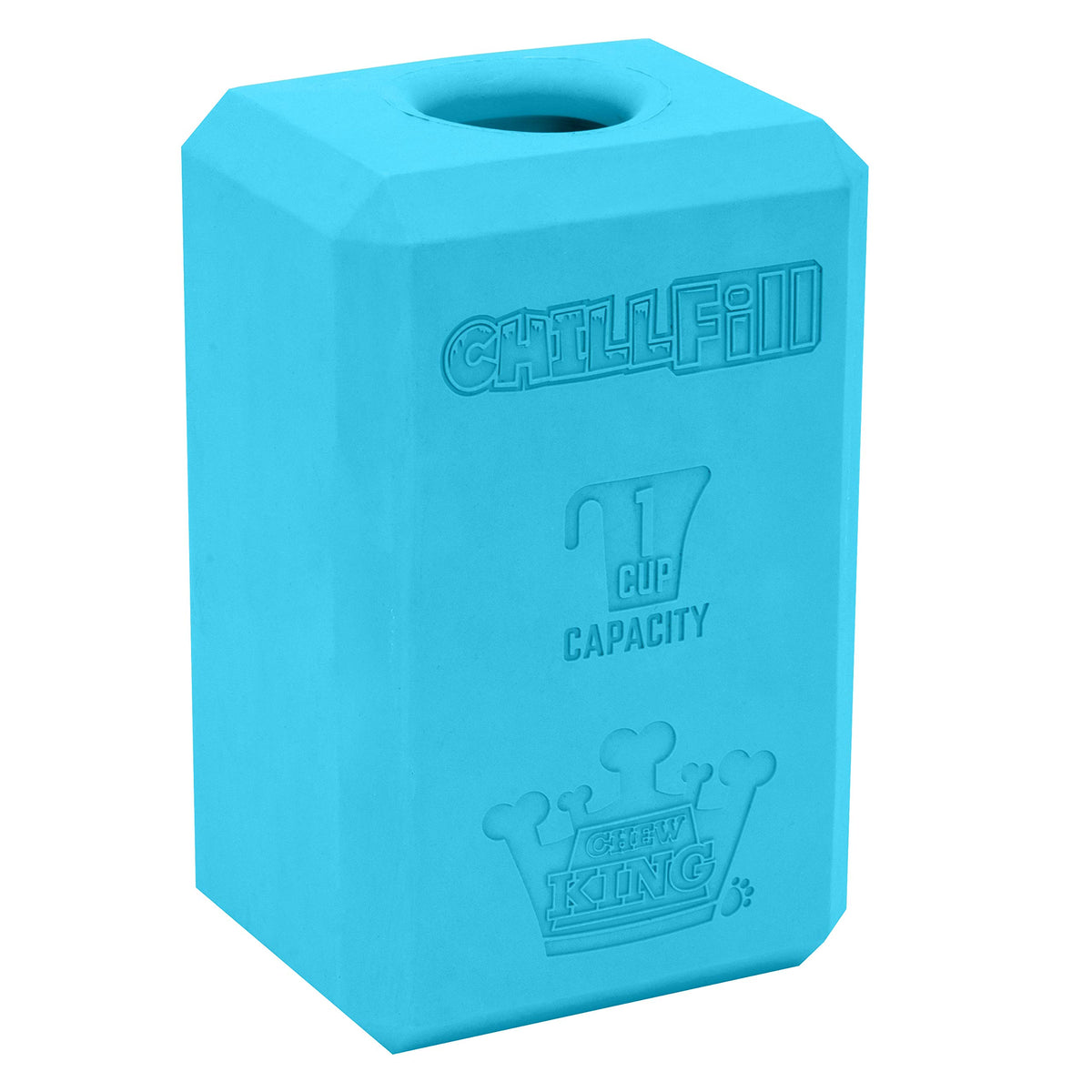 Chew King vue de face du Chill Fill XL montrant sa forme ludique et résistante