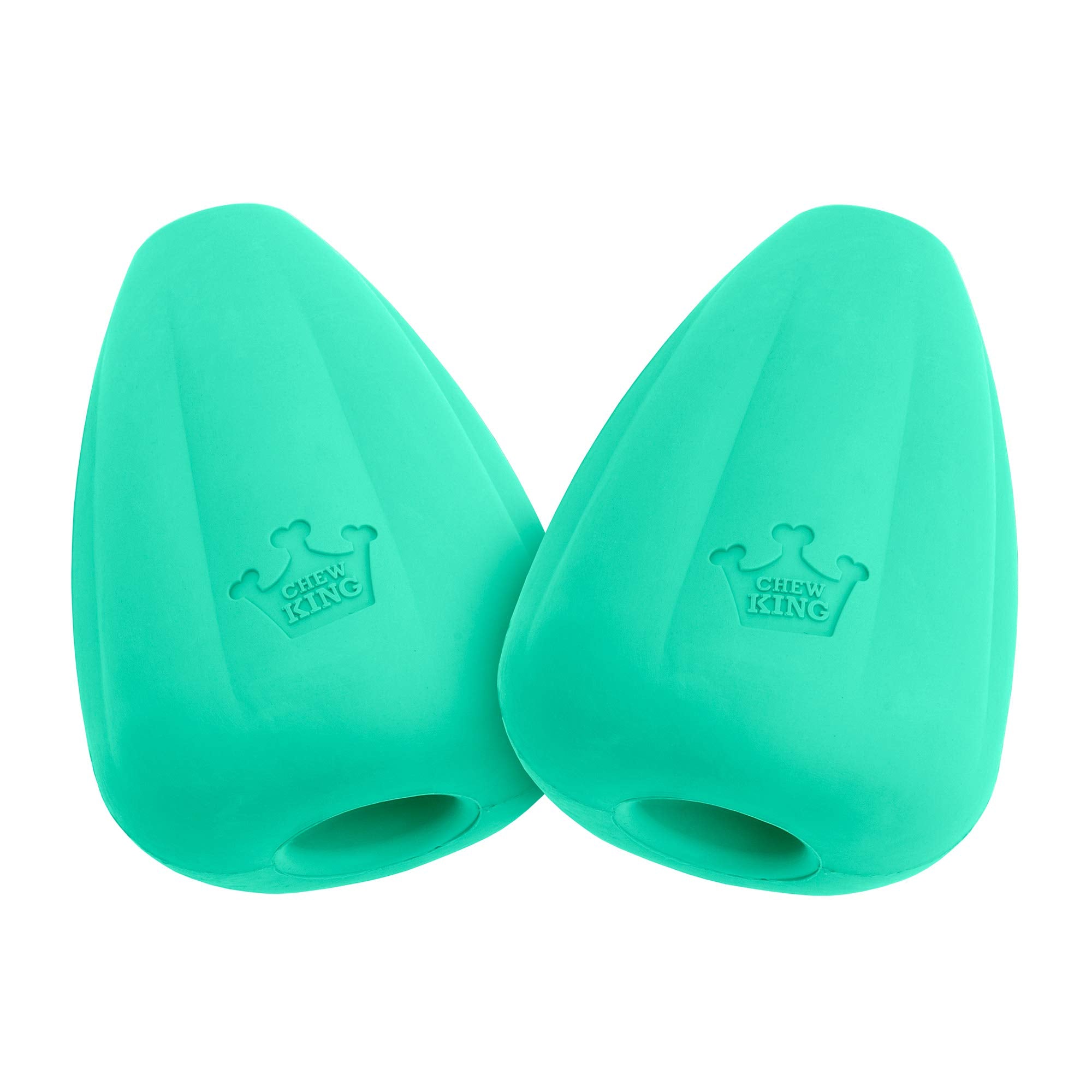 Chew King emballage avant teal montrant lot de 2 et bénéfice de durabilité