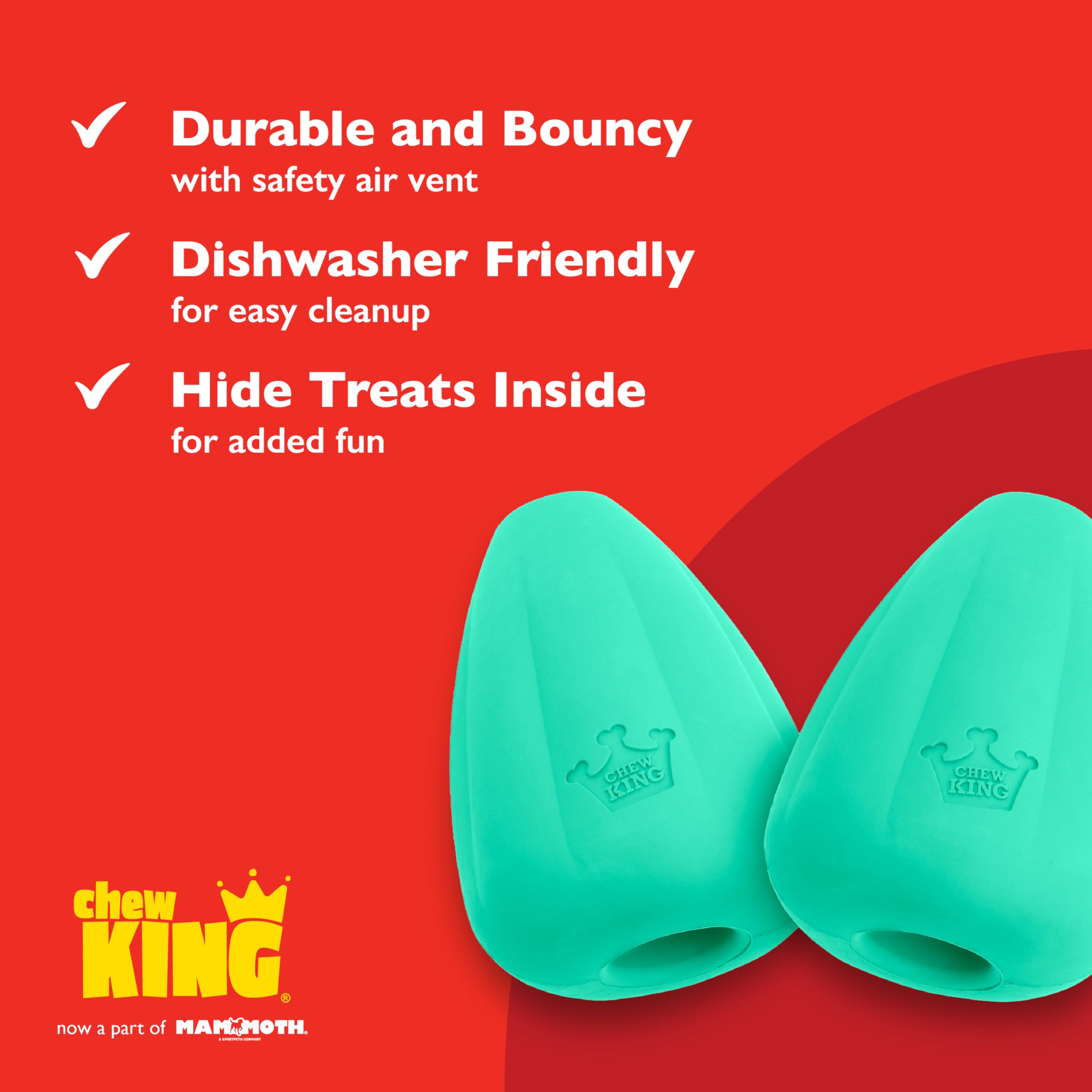 Chien jouant avec Chew King forçant libération friandise et activité