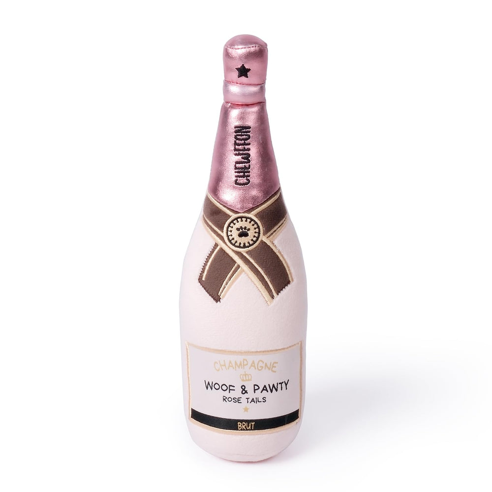 CHEWFFON jouet bouteille avant rose montrant forme et prise confortable