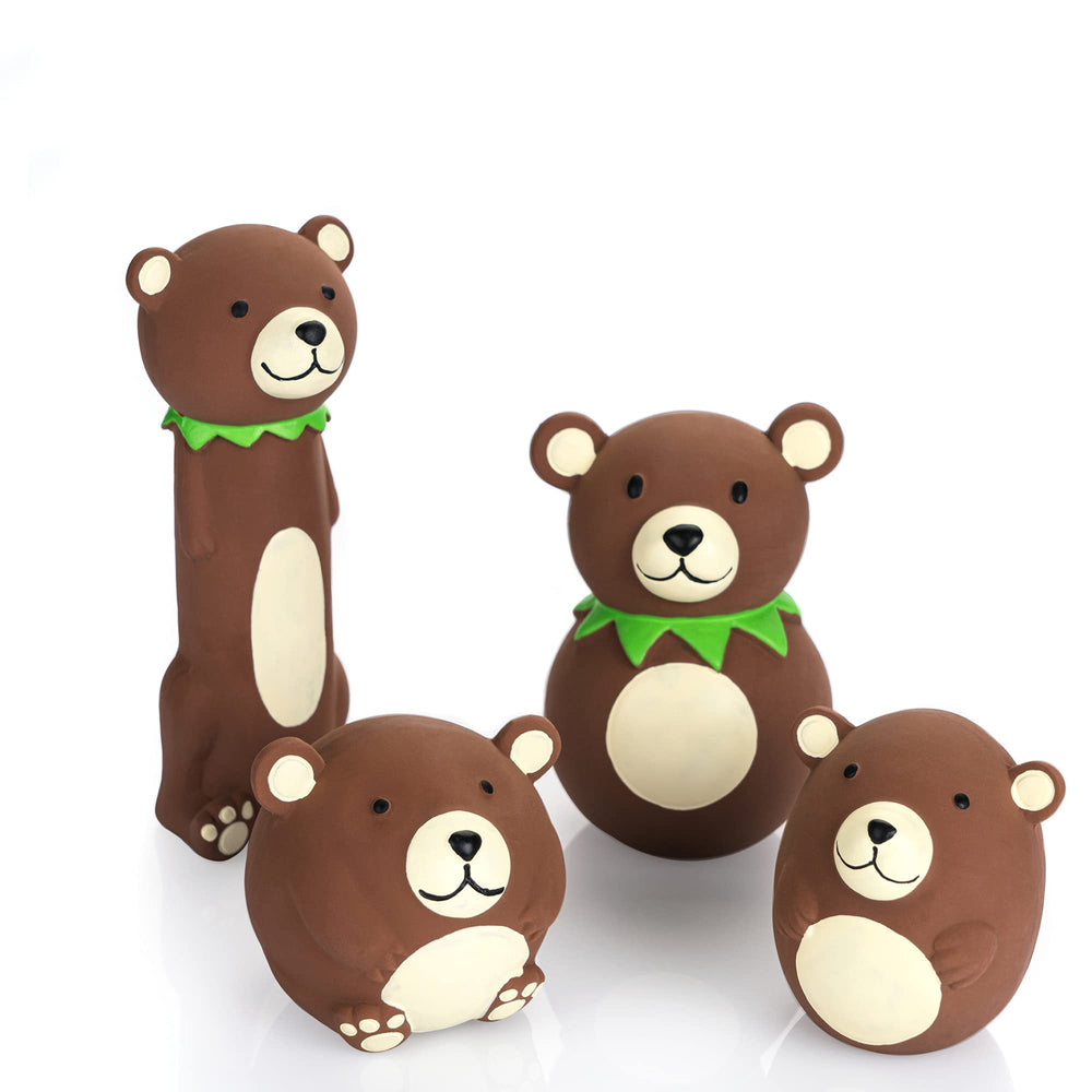 CHIWAVA ours marron face ensemble montrant les quatre jouets pour divertissement