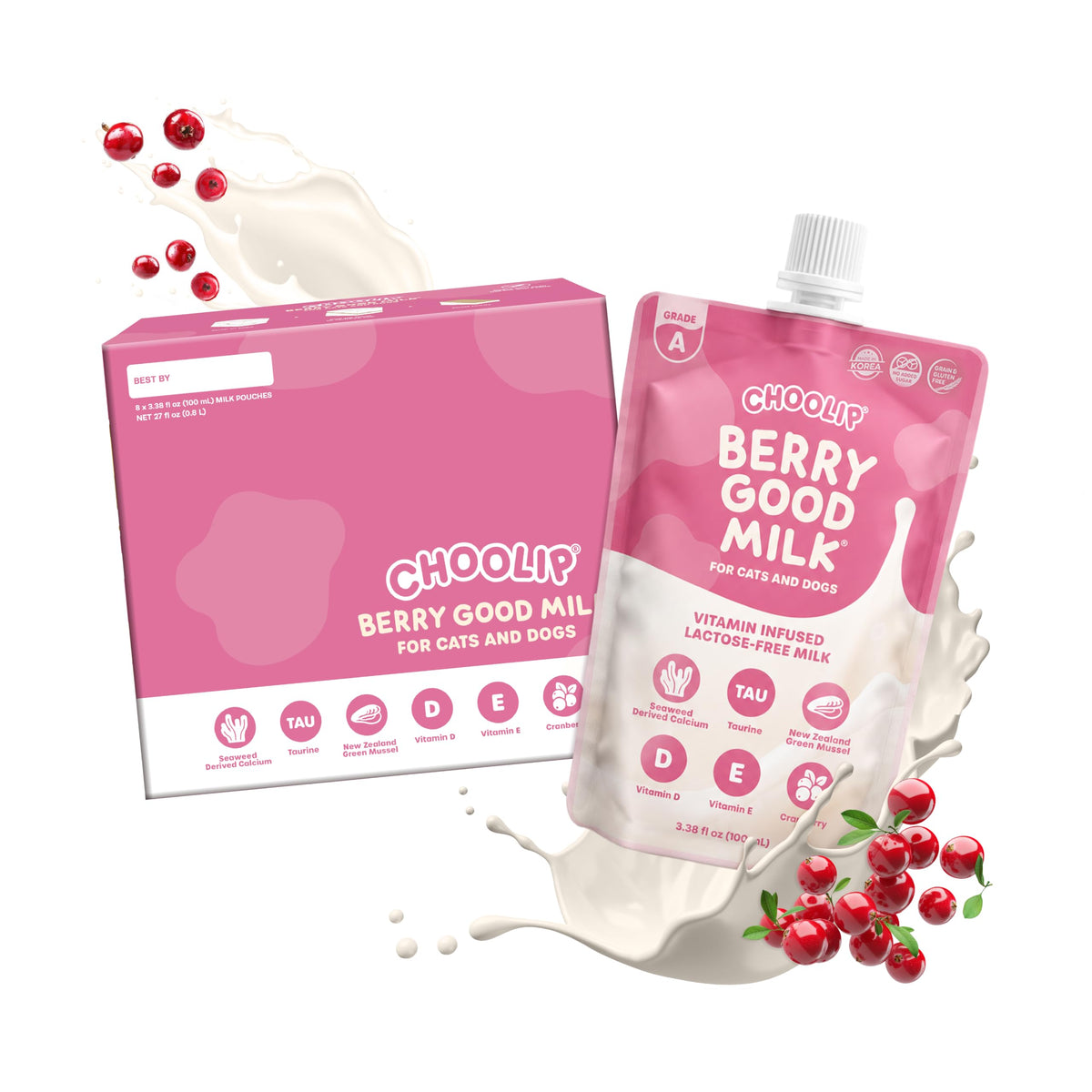 Choolip emballage avant montrant design, information produit et bienfait hydratant