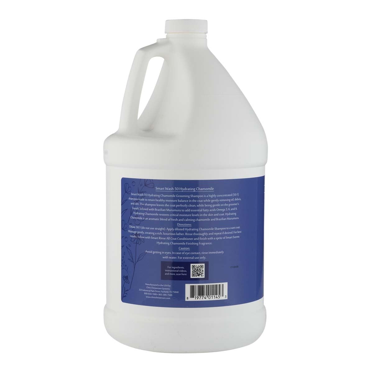 Chris Christensen comparaison formats montrant gallon et 16 fl oz disponibles