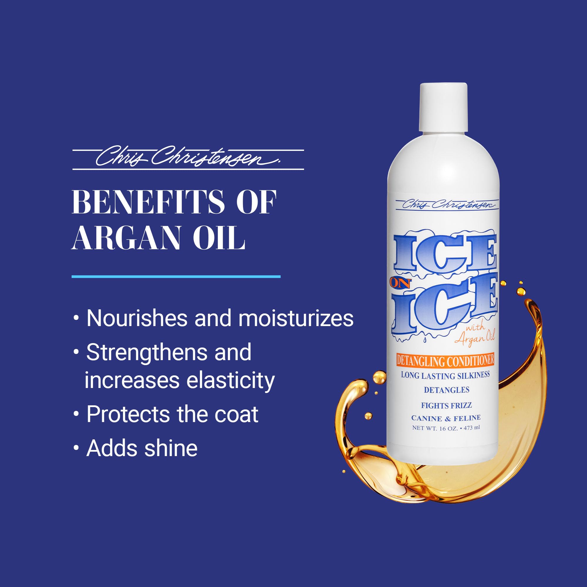 Chris Christensen texture du conditioner visible montrant consistance hydratante