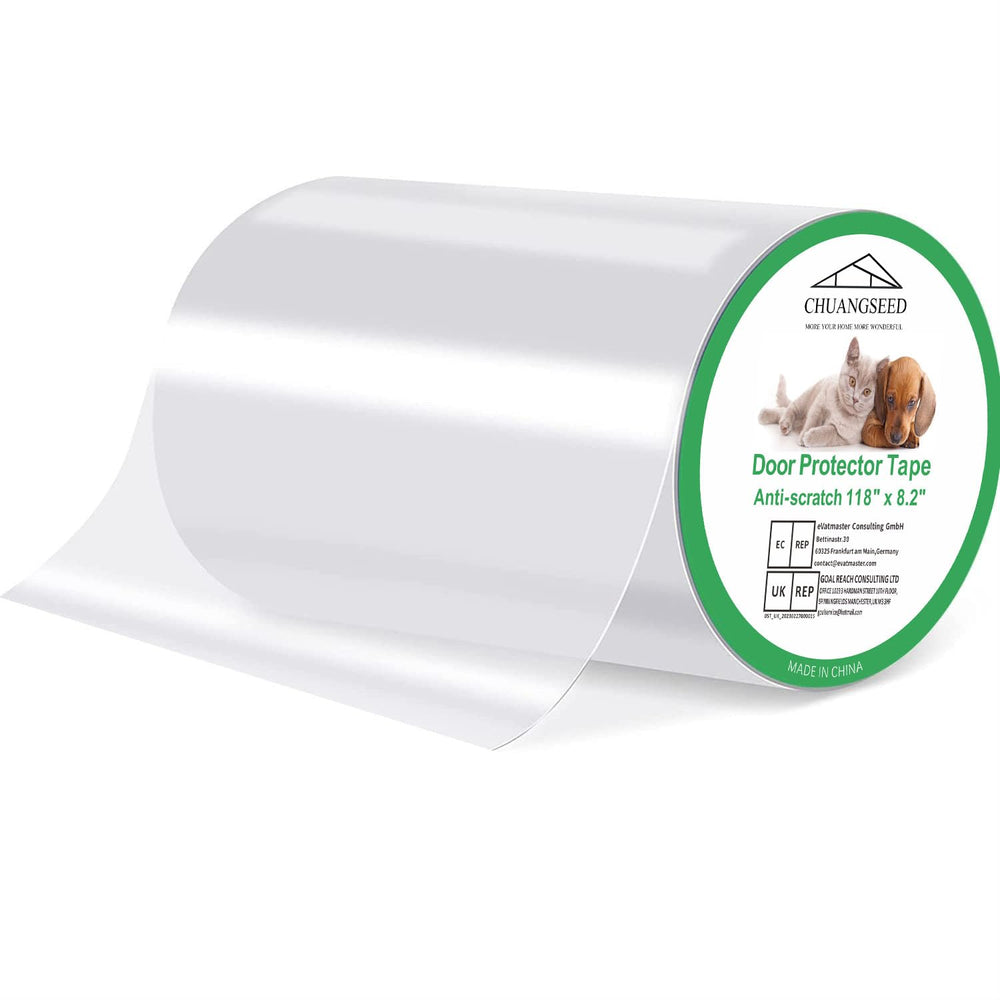 CHUANGSEED protège-porte face avant transparent protège sans altérer