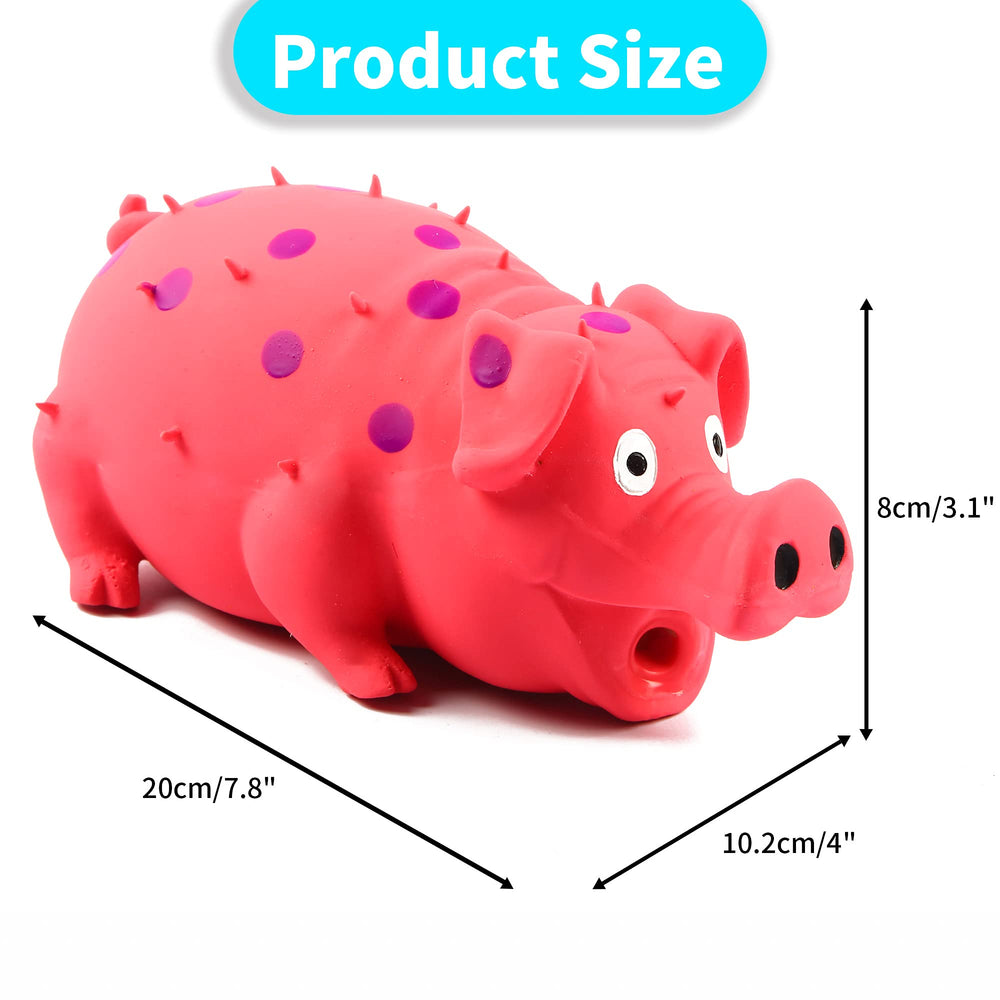 ChubbyPiggies gros plan texture latex souple protégeant gencives du chien