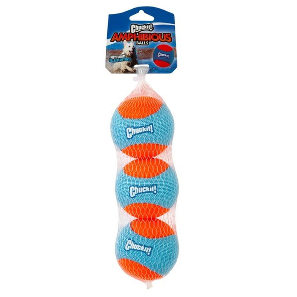ChuckIt! face avant du paquet montrant lot de 3, visibilité haute