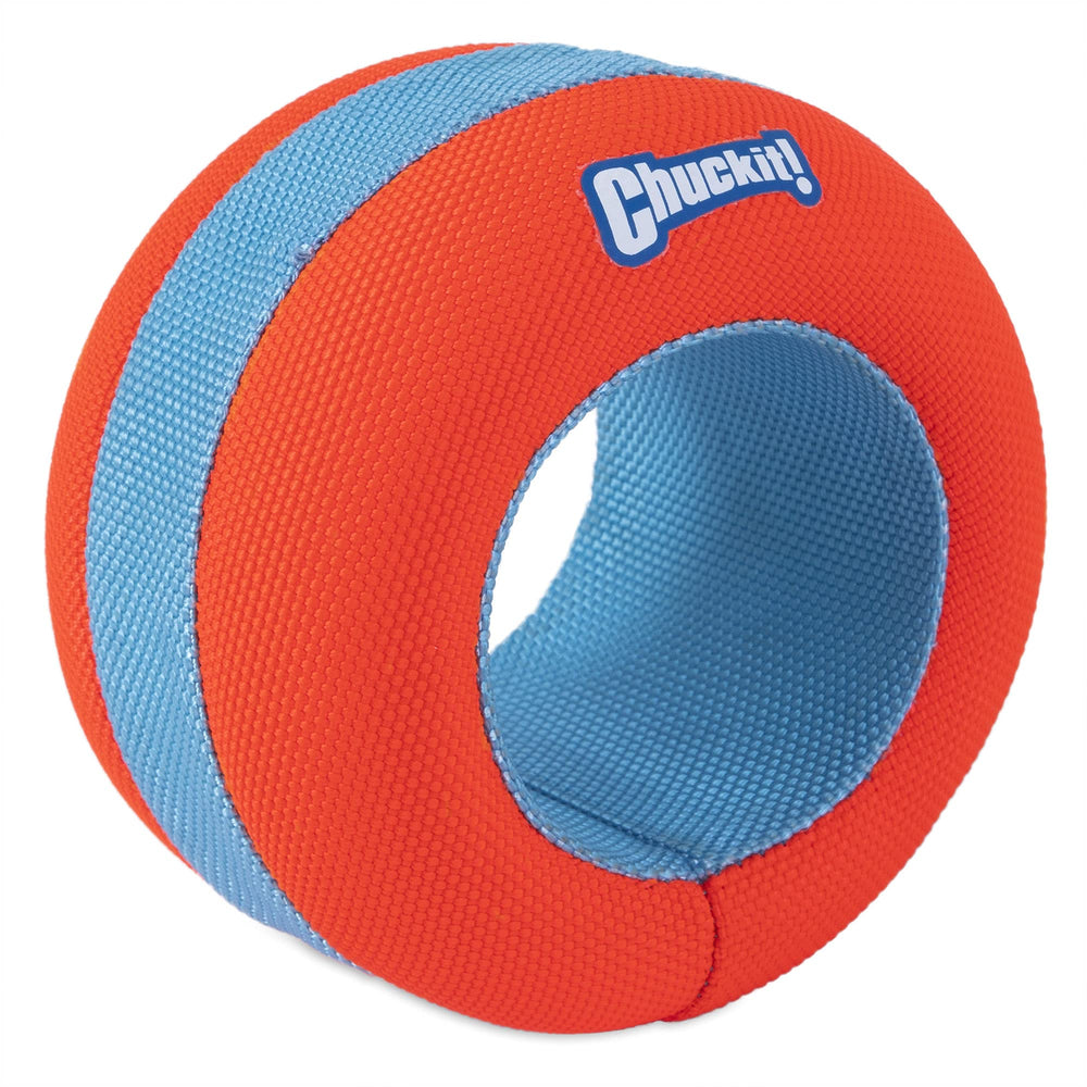 Chuckit! couleur orange haute visibilité facilitant repérage en eau et sur terre