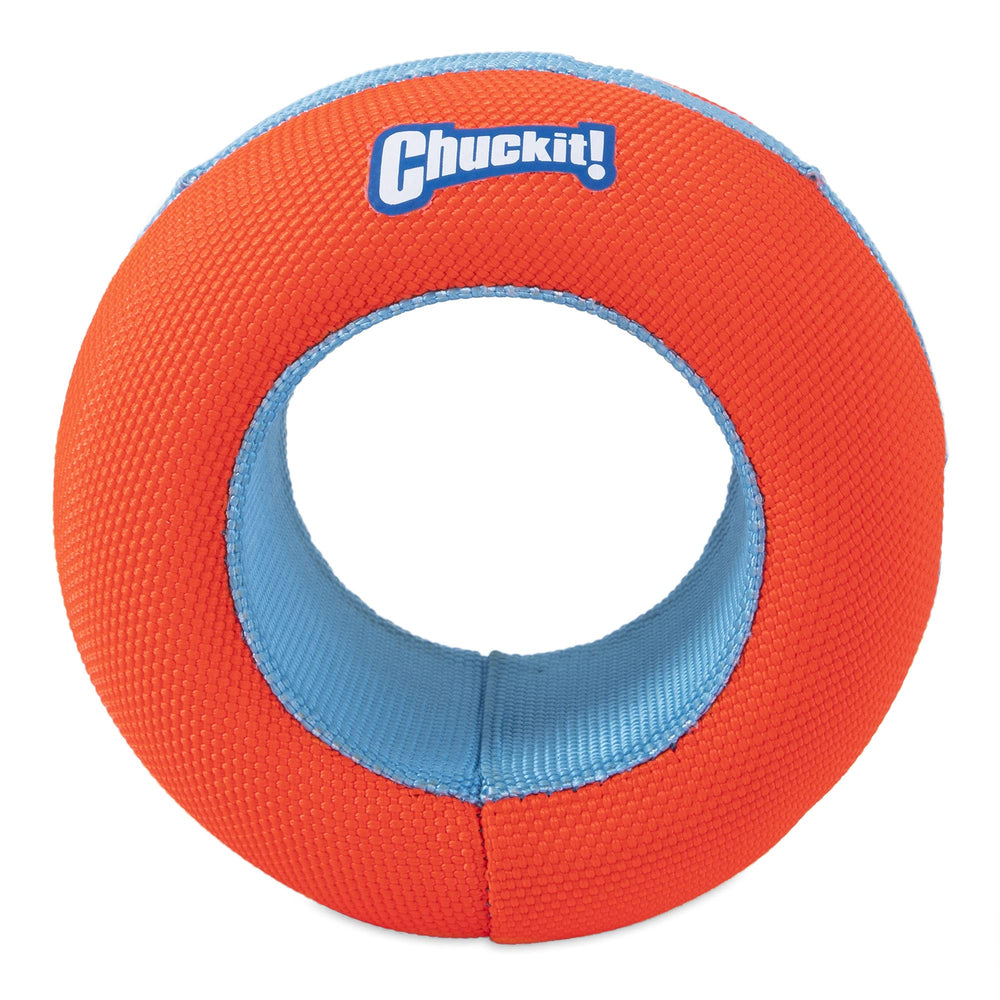 Chuckit! gros plan du cœur en mousse EVA assurant flottabilité et douceur dentaire