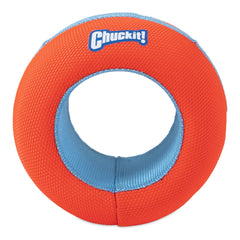Chuckit! gros plan du cœur en mousse EVA assurant flottabilité et douceur dentaire