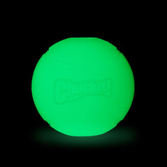 Chuckit! balle vue de face montrant la taille medium pratique