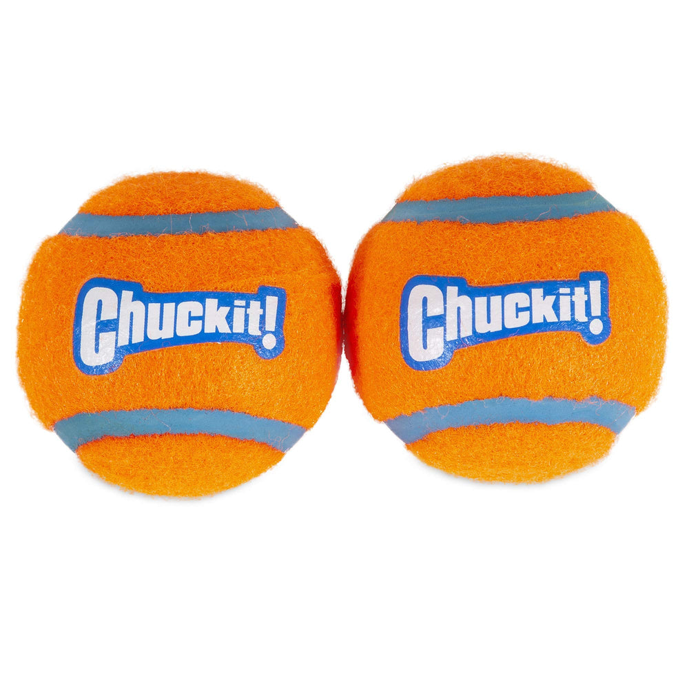 Chuckit! gros plan du feutre doux montrant protection dentaire