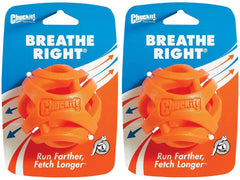 Chuckit! balle Breathe Right grand face avant montrée, facilite la respiration et prolonge le jeu