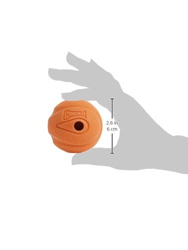 Chuckit! gros plan sur la texture du caoutchouc Rebounce pour durabilité