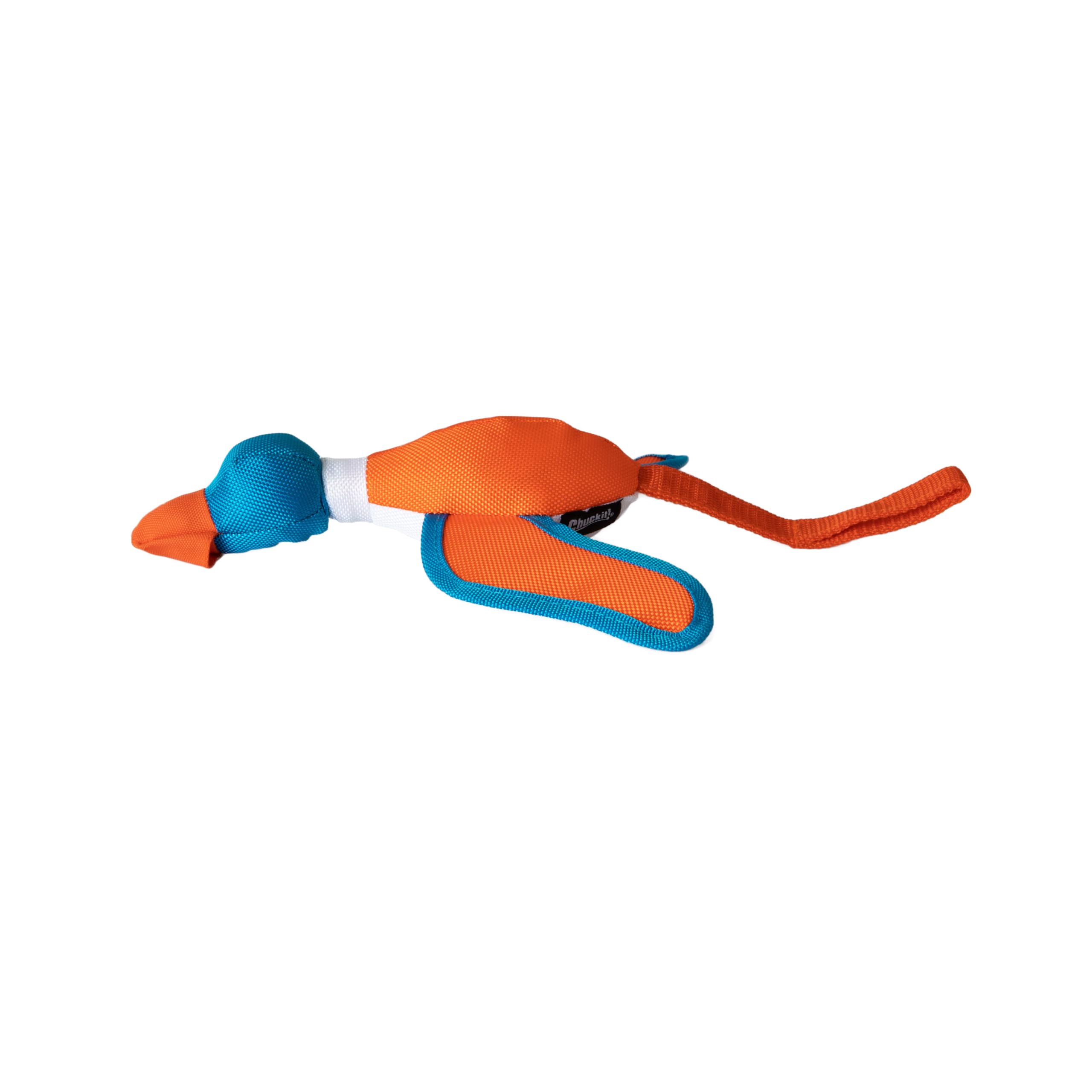 Chuckit! canard en vol lors d'un lancer, favorise l'exercice