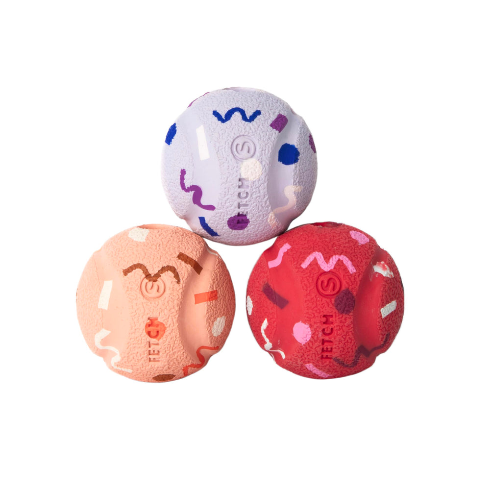 Chuckit! devant du pack de trois balles, visuel attractif et pratique