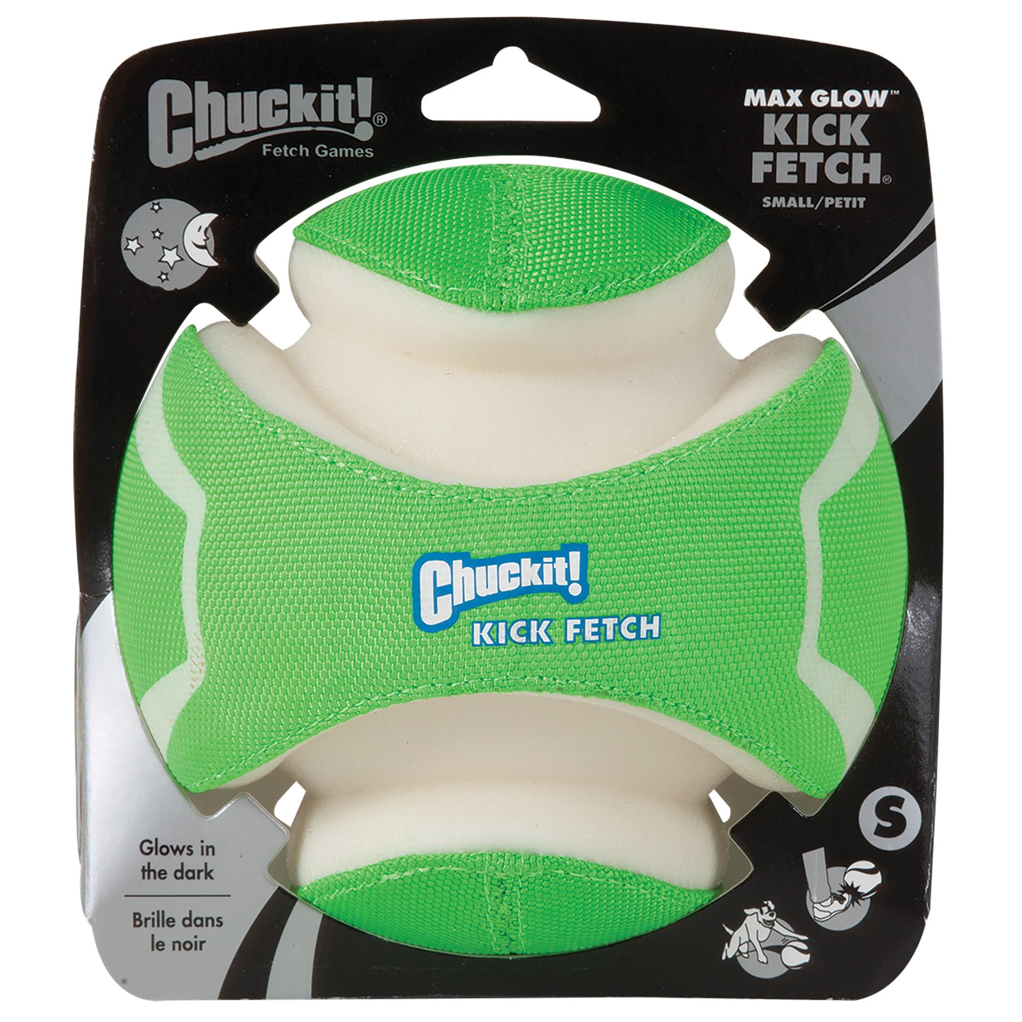 ChuckIt! gros plan sur les rainures montrant meilleure prise pour le chien