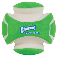 Chuckit! balle Kick Fetch Max Glow Ball vue de face montrant le design luminescent