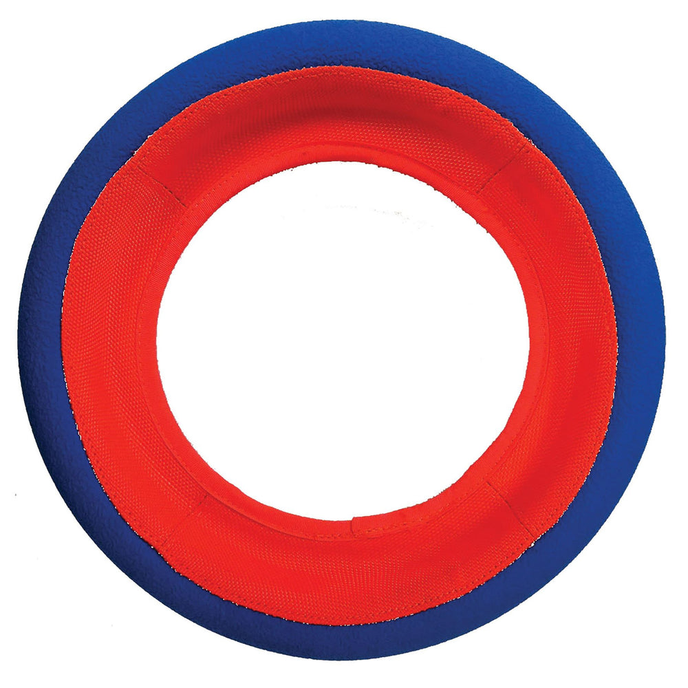 Chuckit! roue vue avant sur emballage, durable et visible
