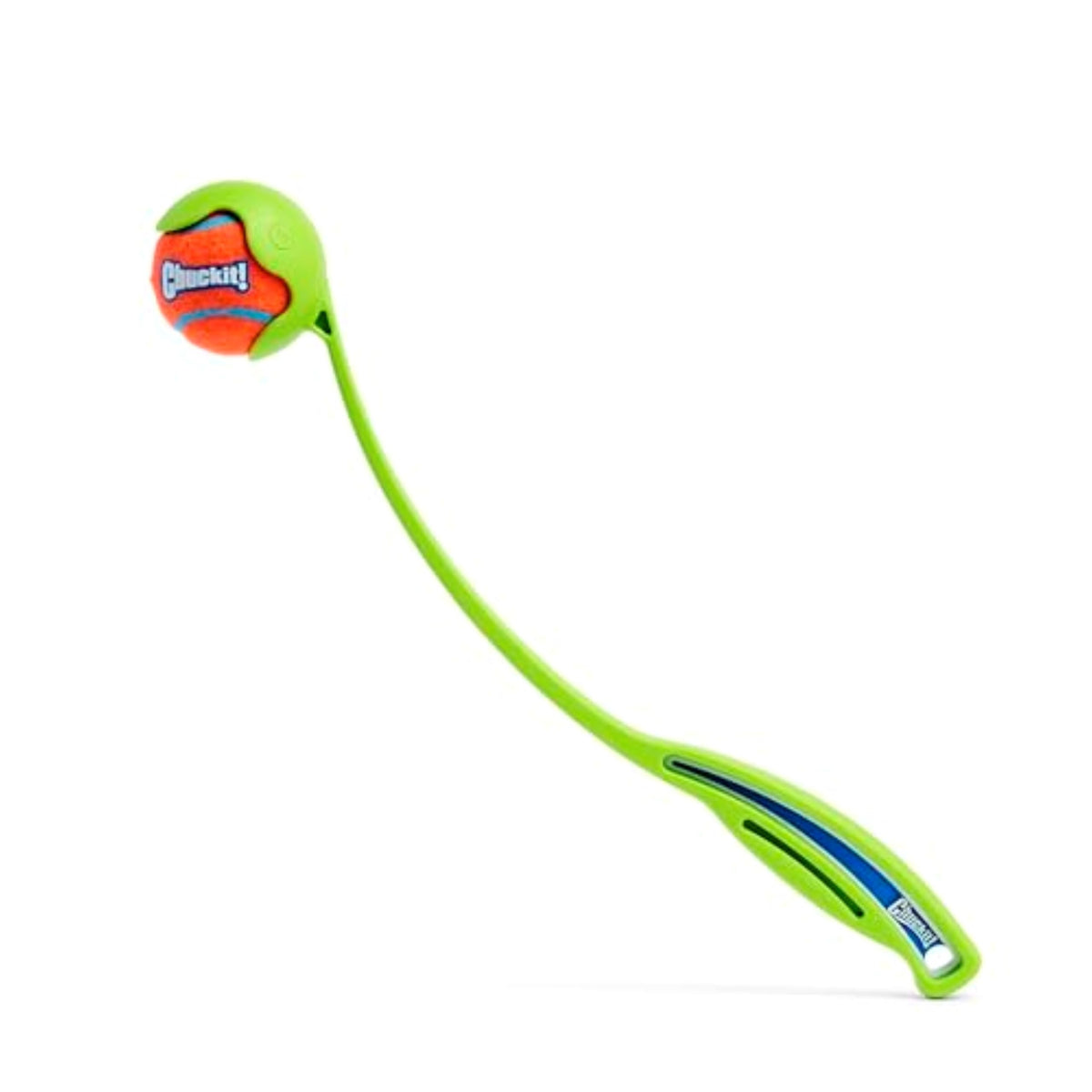 Chuckit! vue avant du lanceur Sport 14S montre portée et design ergonomique