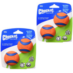 Chuckit! emballage avant montrant lot de 4 pour organisation pratique