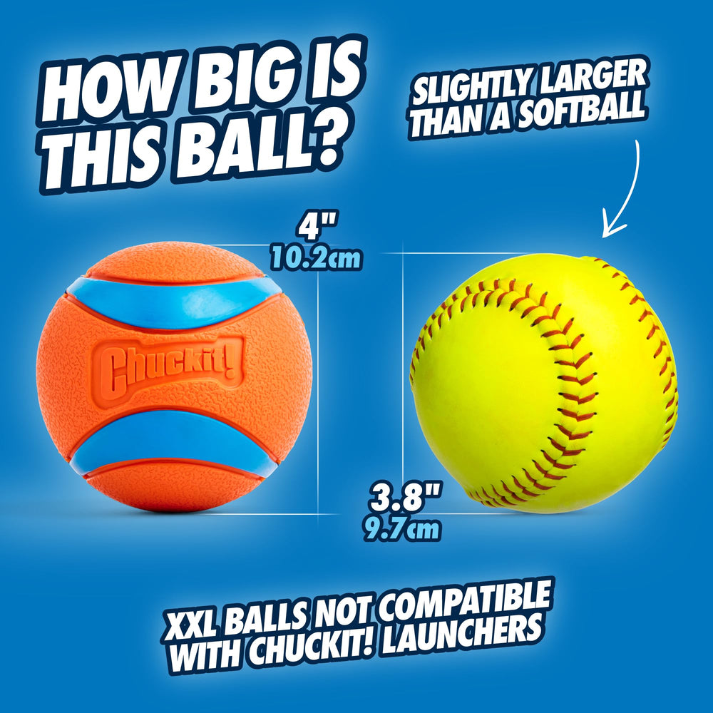 Chuckit! Ultra Ball XXL profil texturé pour meilleure prise et sécurité