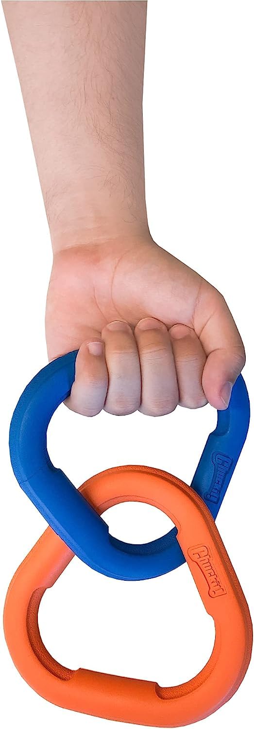 ChuckIt! Ultra Links emballage et étiquette indiquant informations produit