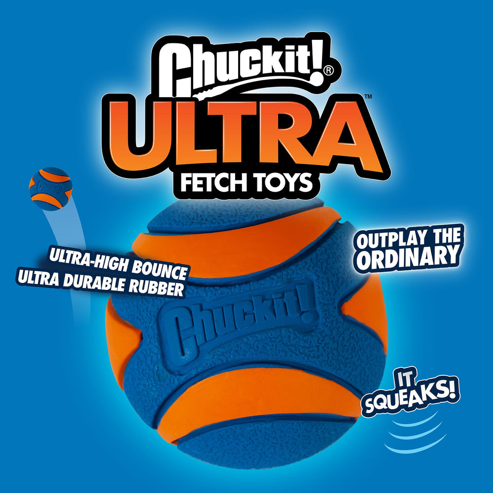Chuckit! balle insérée dans lanceur pour lancers plus longs