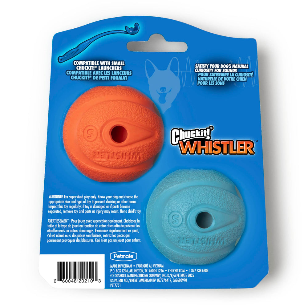 Chuckit! lot de deux Whistlers, pratique pour rotations durant le jeu