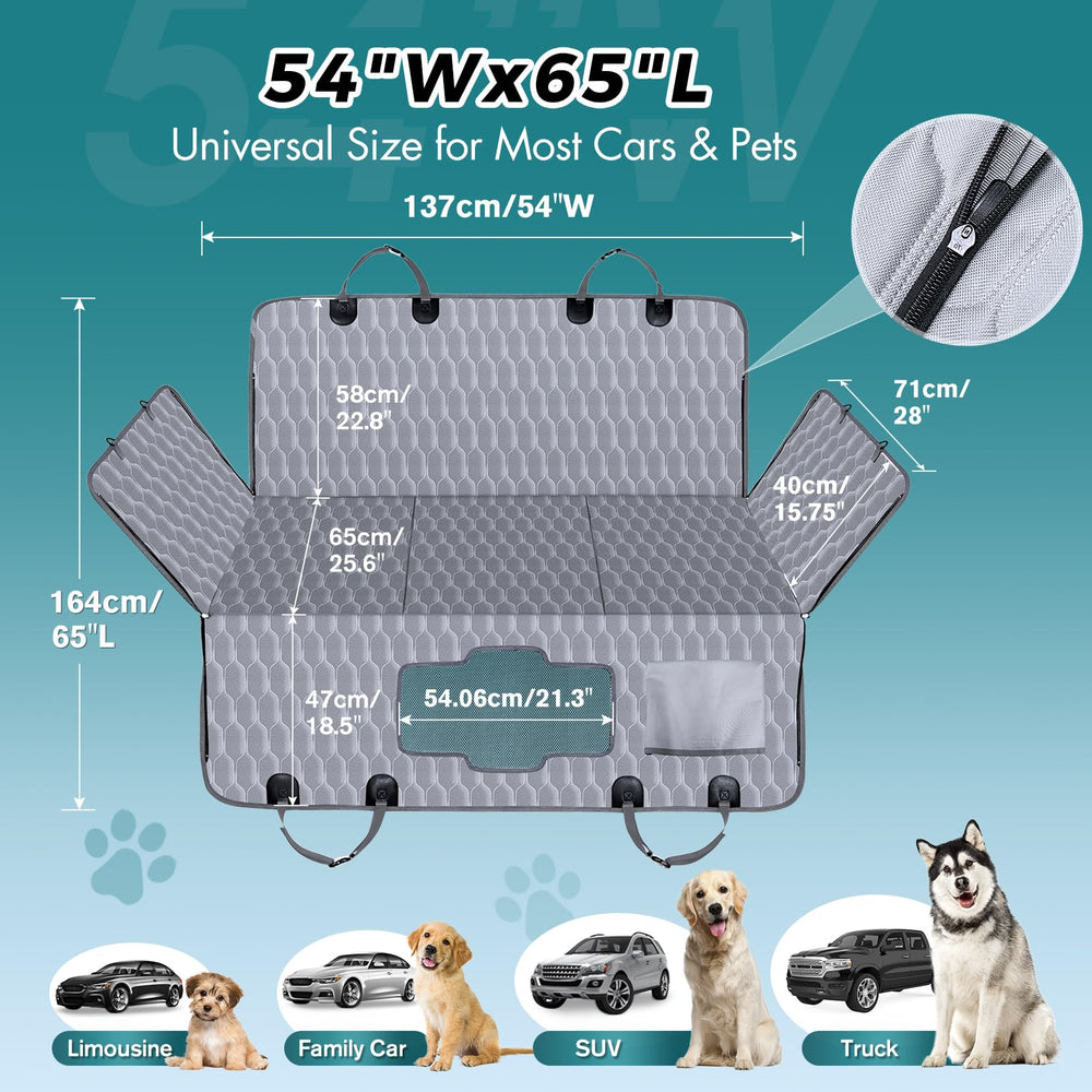 Chumajor fenêtre en maille offrant visibilité et meilleure ventilation pour chien