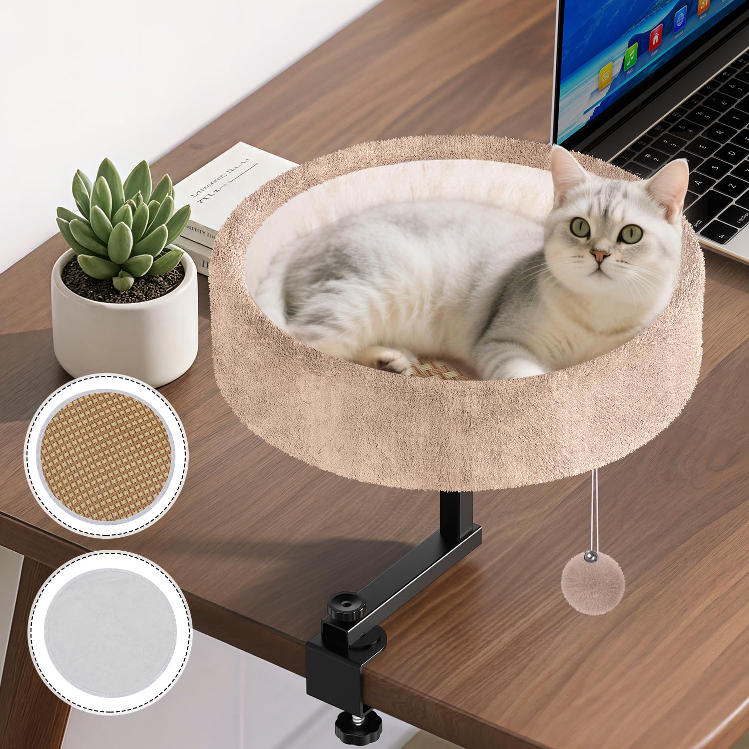 Chumajor lit bureau vu de face, confort et proximité au travail