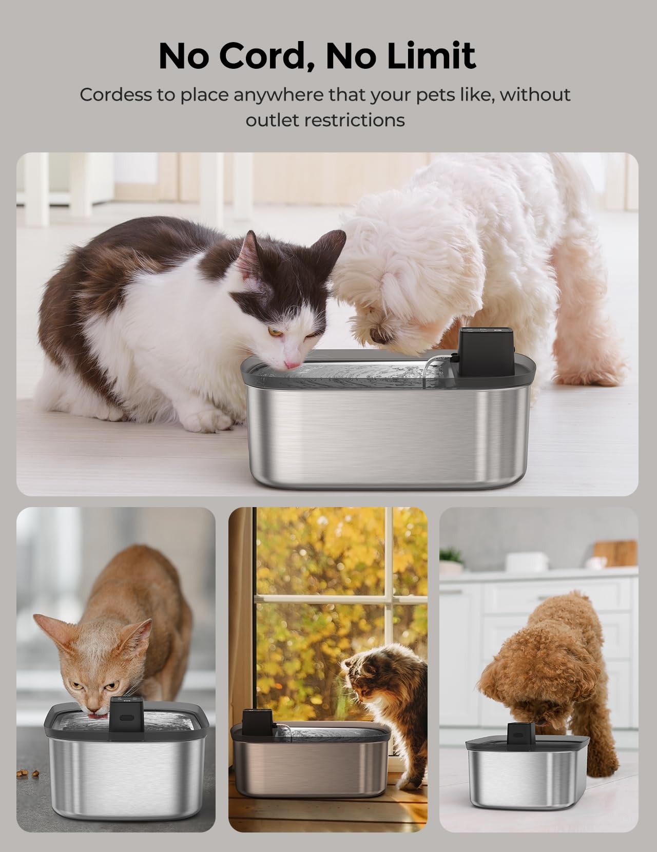 Chumajor réservoir ouvert 7,5 L illustrant capacité et remplissage simplifié