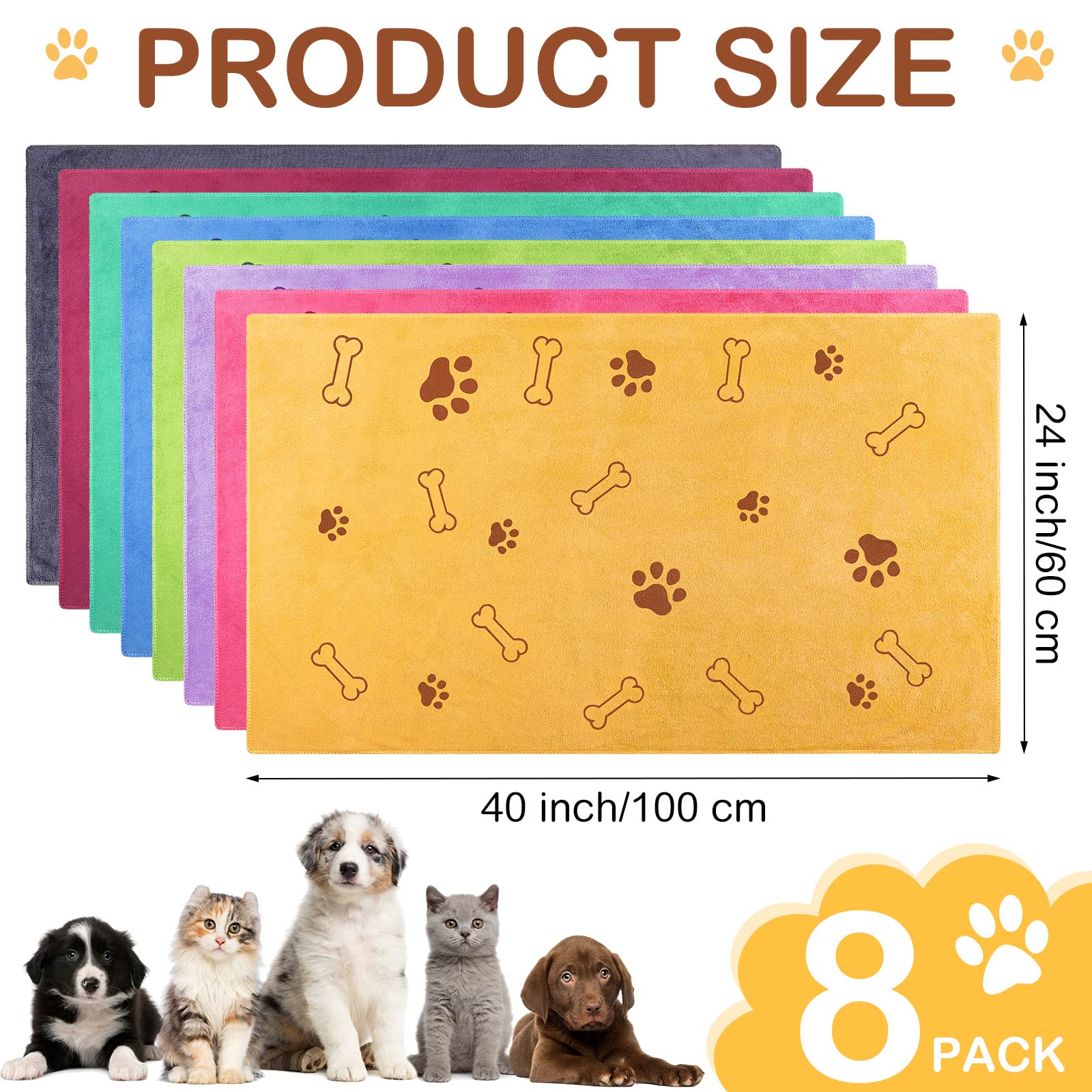 Chumia motif pattes et os colorés visible, design attrayant pour animaux