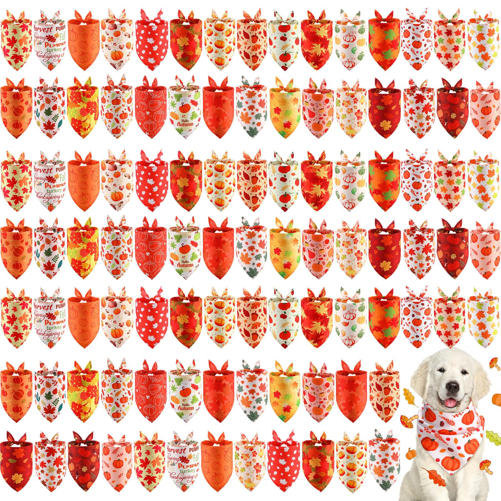 Chunful paquet de bandanas automne vue avant pour rangement pratique