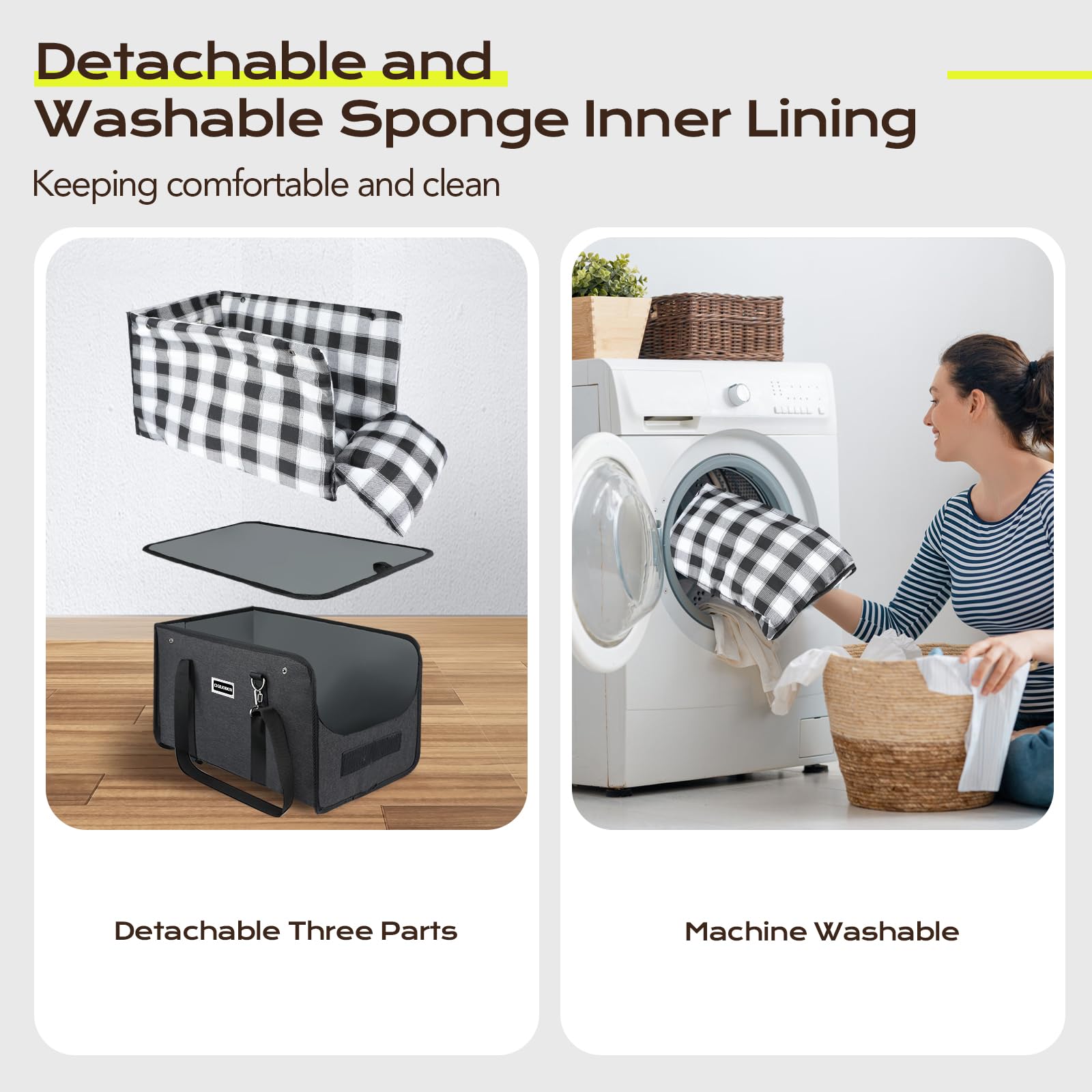 CHZUOBER coussin amovible prêt pour lavage facile et hygiène