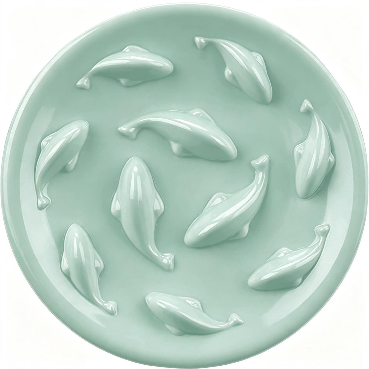 Cilkus gamelle face avant verte montrant design piscine de poissons attractif