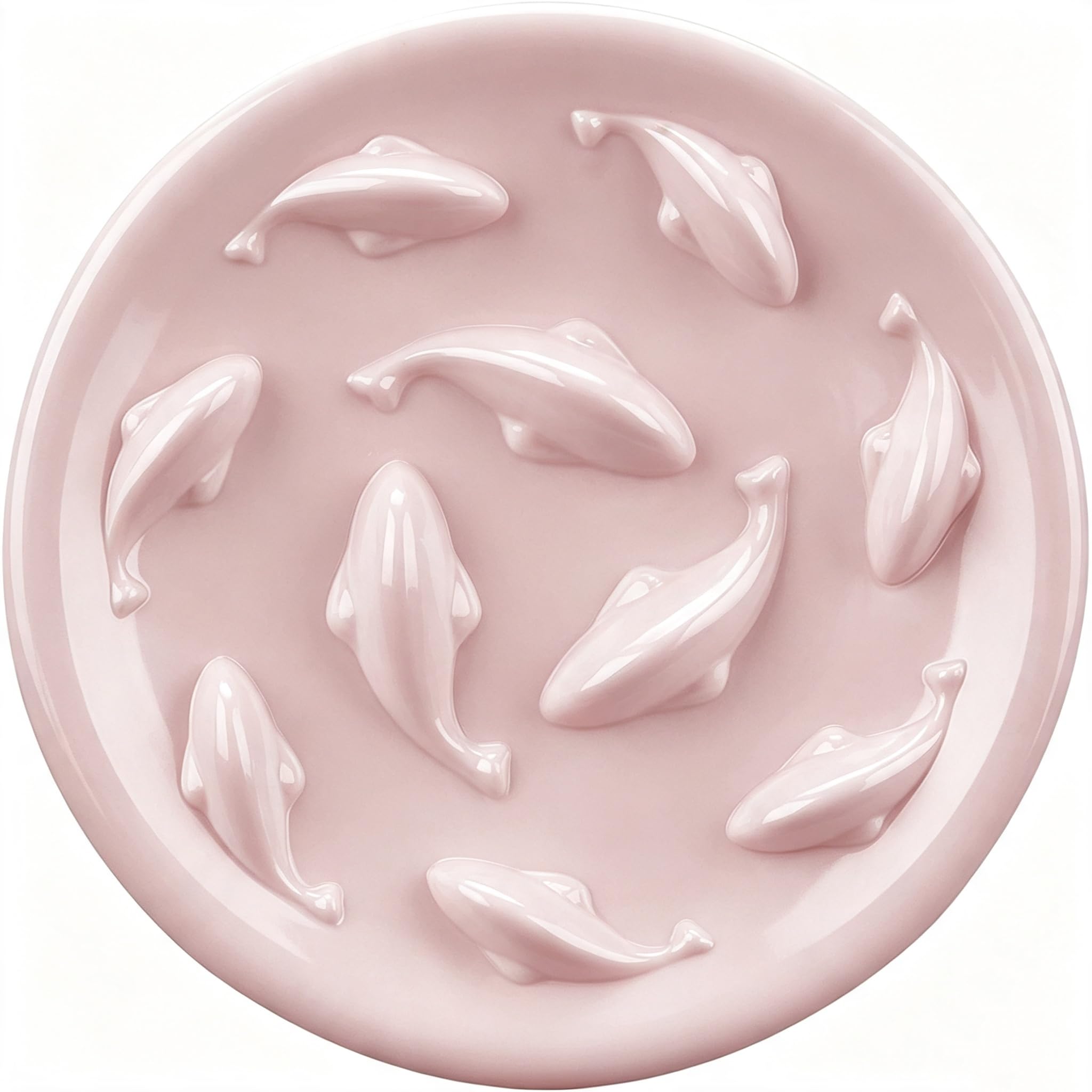 Cilkus gamelle vue de face bassin poisson, design ludique pour ralentir la prise alimentaire
