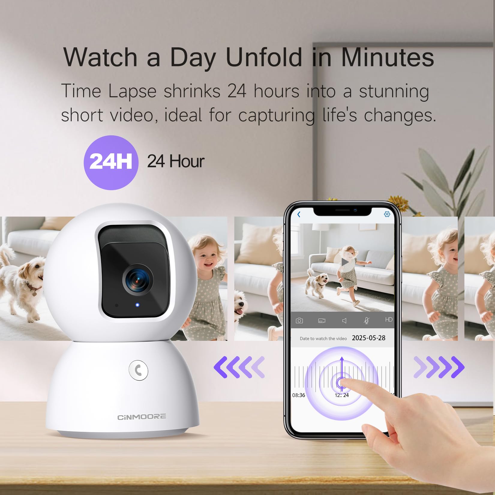CINMOORE emballage et accessoires inclus, contenu prêt à installer