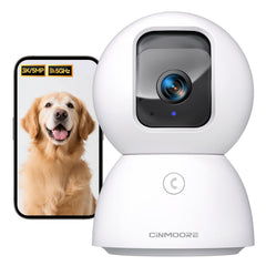 CINMOORE vue avant montrant design compact et support mural, surveillance fiable