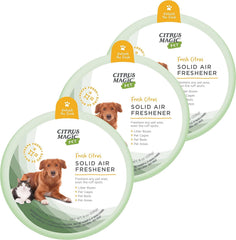 Citrus Magic emballage avant montrant le pack de trois et une diffusion durable