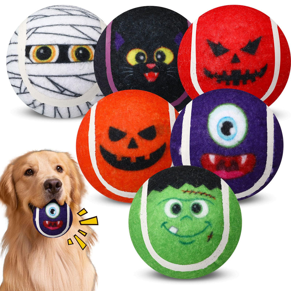 Civaner pack présentation Halloween montrant six balles colorées et festives